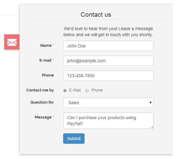 Magento contact form - custom contact form magento