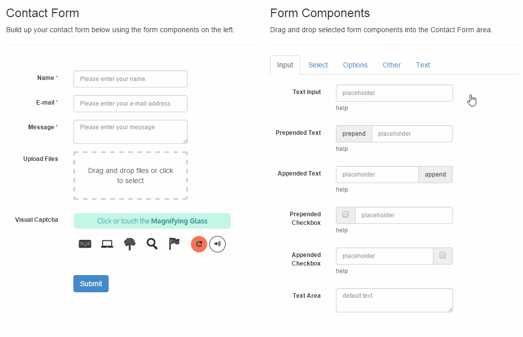 magento form builder