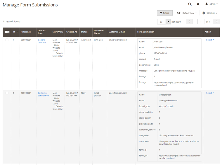 Form Submissions | Plugin Company | Knowledge Base