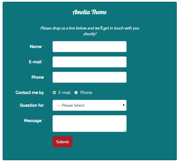 bootstrap amelia theme