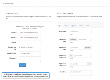 Drag & drop form builder