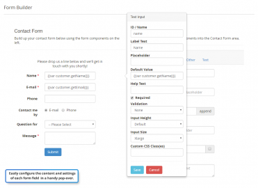 Form field configuration
