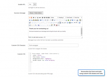 Contact form front-end style (2)