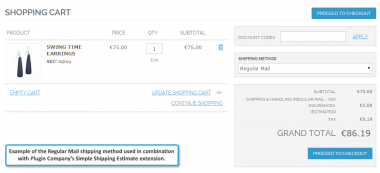 Simple Shipping Estimate compatible