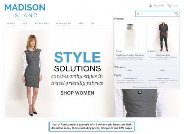 2 Column grid layout with dark theme