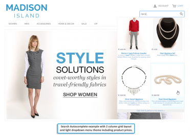 2 Column grid layout with light theme