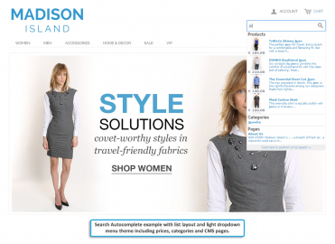 List layout with light theme