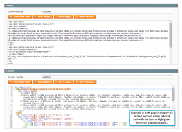Magento Syntax Highlighter
