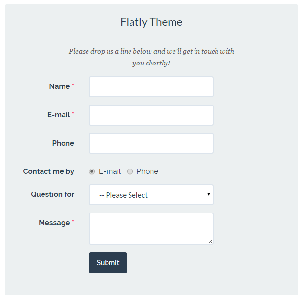 bootstrap flatly theme