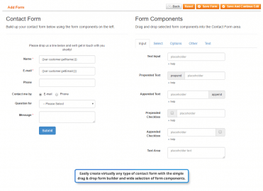Drag & drop form builder