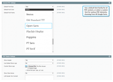 General PDF Settings