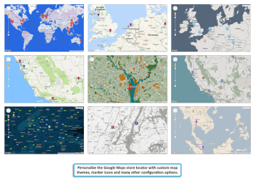 Custom store locator themes & icons