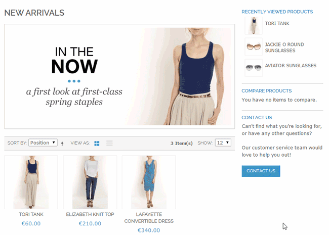 magento pop-up contact form