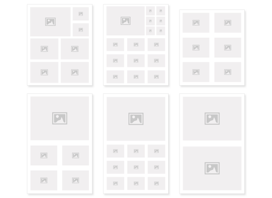 product pdf image gallery layouts