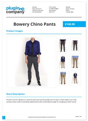 configurable product page pdf