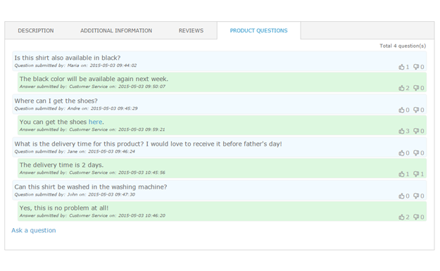 product questions classic design