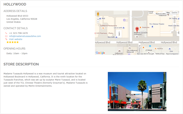dedicated store page magento