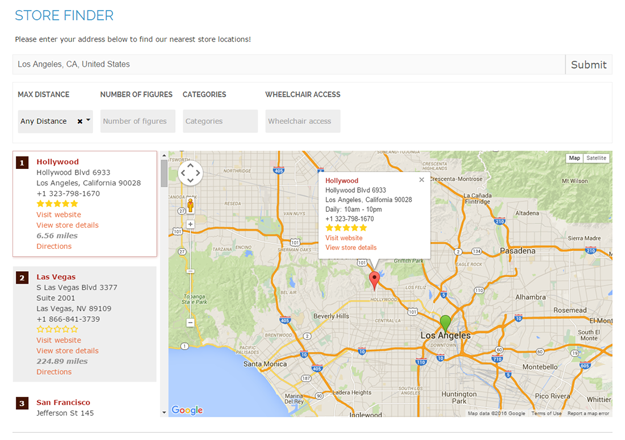 google maps store locator