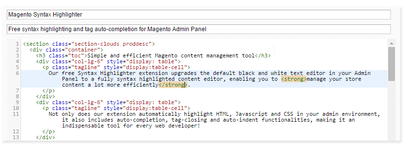 magento syntax highlighter extension