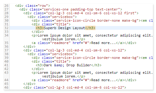 highlight html in magento