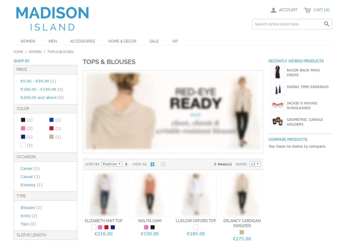 Lazy category page loading (blurred, 2 of 3)